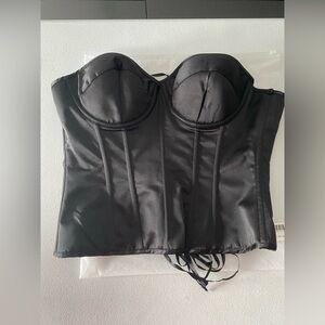 NWT perfect corset - Eva size XL, black satin